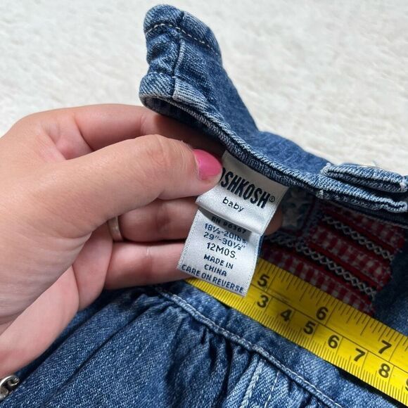 Vintage Osh Kosh B’gosh Girls Forth of July Denim Dress - Picture 4 of 6